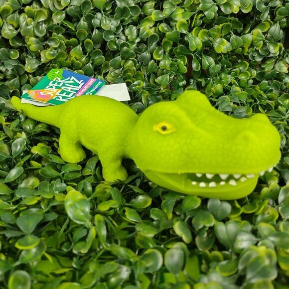 Tyrannosaurus Rex Dinosaur Squishy Toy Figure Squeezable T-Rex Dino Sand Green - Picture 5 of 15